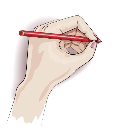 ar roku, pildspalvu, rakstīt, pirksti, zīmulis Valiva