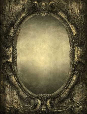 sienas, spogulis, ovālas, objekts Rainbowchaser - Dreamstime