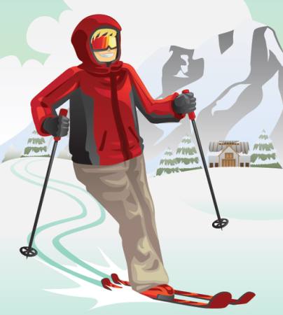 slēpju, ziemas, sniega, kalnu, kūrorts, sarkans Artisticco Llc - Dreamstime