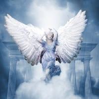 debesis, mākoņi, spārni, sieviete, debesis Eti Swinford - Dreamstime