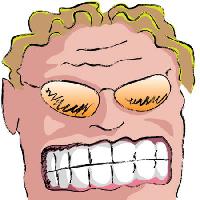 Pixwords Attēls ar zobi, cilvēks, brilles, matu, gaišmatis Robodread - Dreamstime