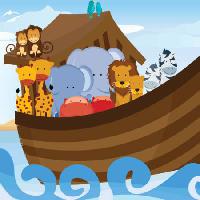 Pixwords Attēls ar laivu, Noah, ūdens, dzīvnieki, jūra Artisticco Llc - Dreamstime