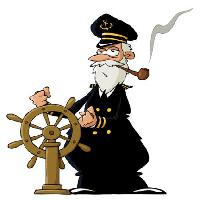 jūrnieks, jūras, kapteinis, ritenis, caurules, dūmu Dedmazay - Dreamstime