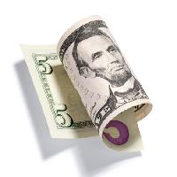 nauda, ​​Lincoln, dolārs Cammeraydave - Dreamstime