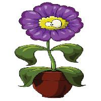 Pixwords Attēls ar ziedu, Bown, violeta, acis, zaļa, Dedmazay - Dreamstime