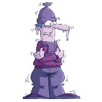 Pixwords Attēls ar auksts, cilvēks, ledus, violeta Dedmazay - Dreamstime