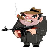 Pixwords Attēls ar gun, mob, noziedznieks, cilvēks, dūmu Yael Weiss - Dreamstime
