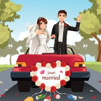 Pixwords Attēls ar precējies, mariage, sieva, vīrs, auto, vīrietis, sieviete Artisticco Llc - Dreamstime