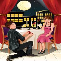 Pixwords Attēls ar vīrietis, sieviete, mēness, vakariņas, restorāns, nakts Artisticco Llc - Dreamstime