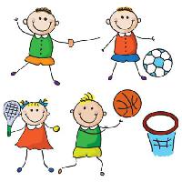 Pixwords Attēls ar bērni, sports, futbols, teniss, basket Aliona Zbughin - Dreamstime