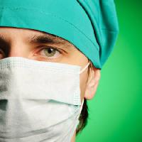 Pixwords Attēls ar Medic, maska, zaļa, cilvēks, acu, cepure, ārsts Haveseen - Dreamstime