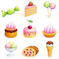 Pixwords Attēls ar kūka, saldumi, konfektes, saldējums, cupcake Rosinka - Dreamstime